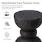 Glitzhome® 17.5" Multifunctional Faux Terrazzo Garden Stool